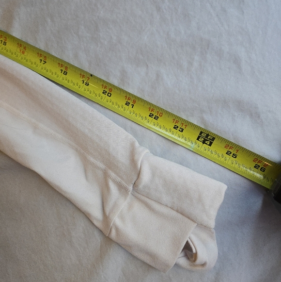 Fabletics Tech Knit Bone White Full Zip Hoodie - Picture 9 of 12